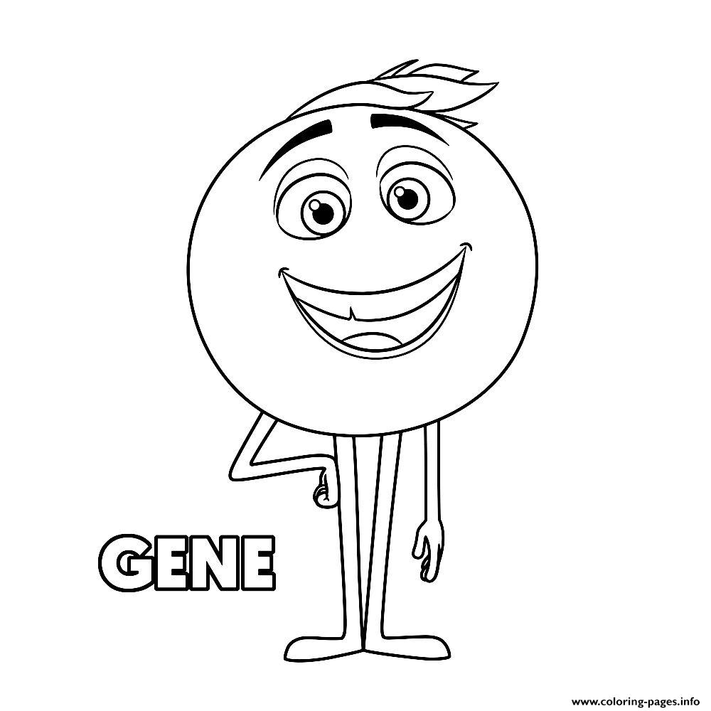 Gene Emoji Movie 2 coloring